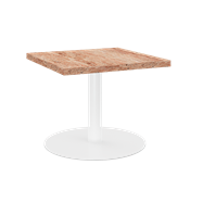 White Halo Side Table